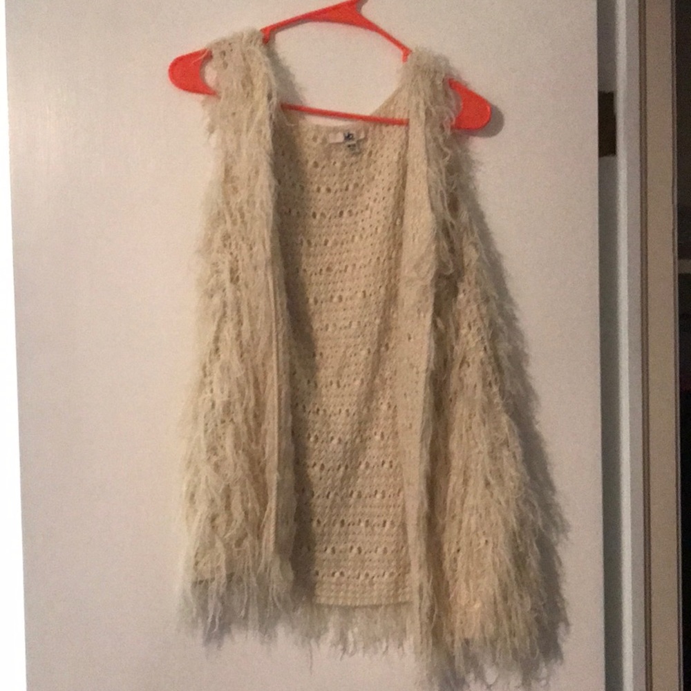 YA Los Angelos frayed vest